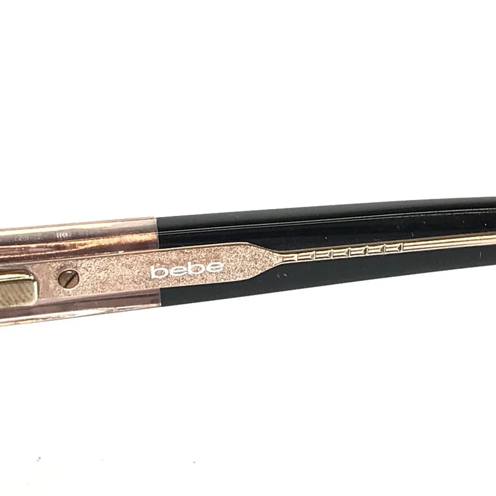 Bebe Eyeglasses Frames BB5082 001 LADY VEGAS Black Clear Crystals 52-16-135